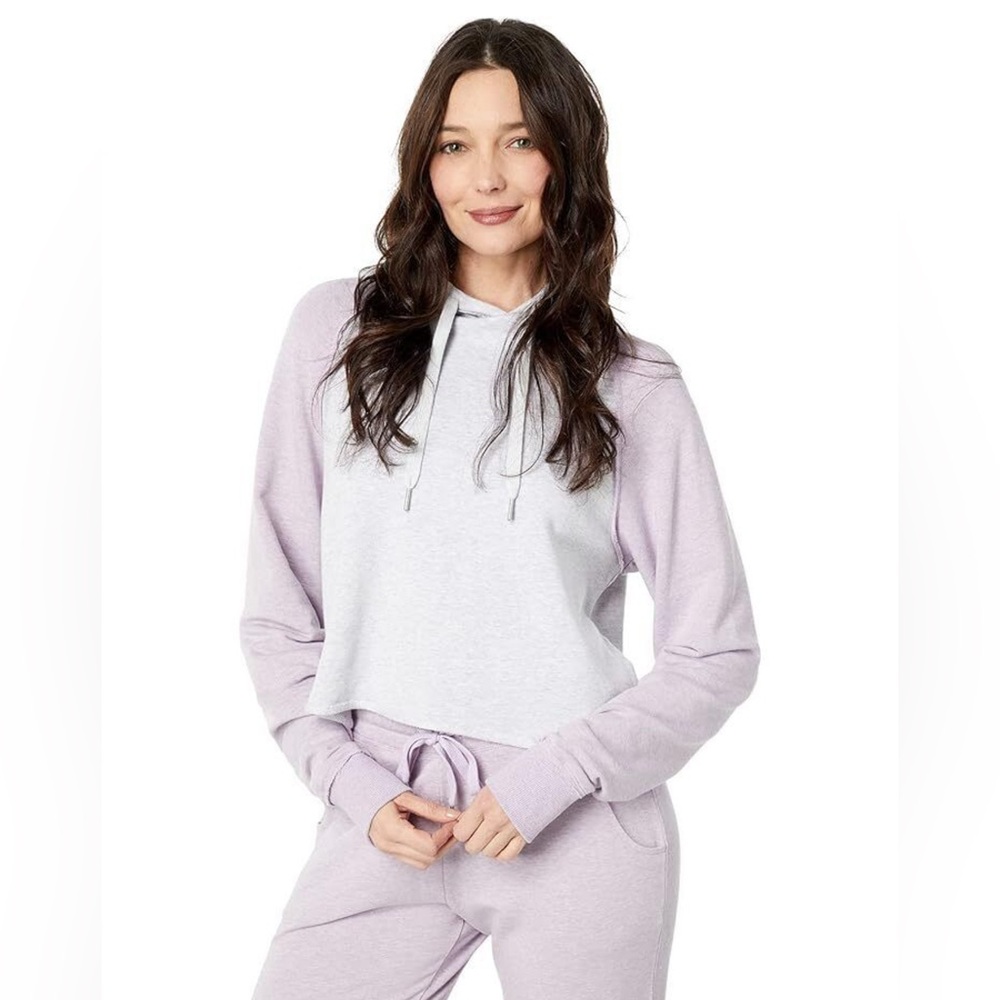 TASC Lavender and White Women's Hoodie